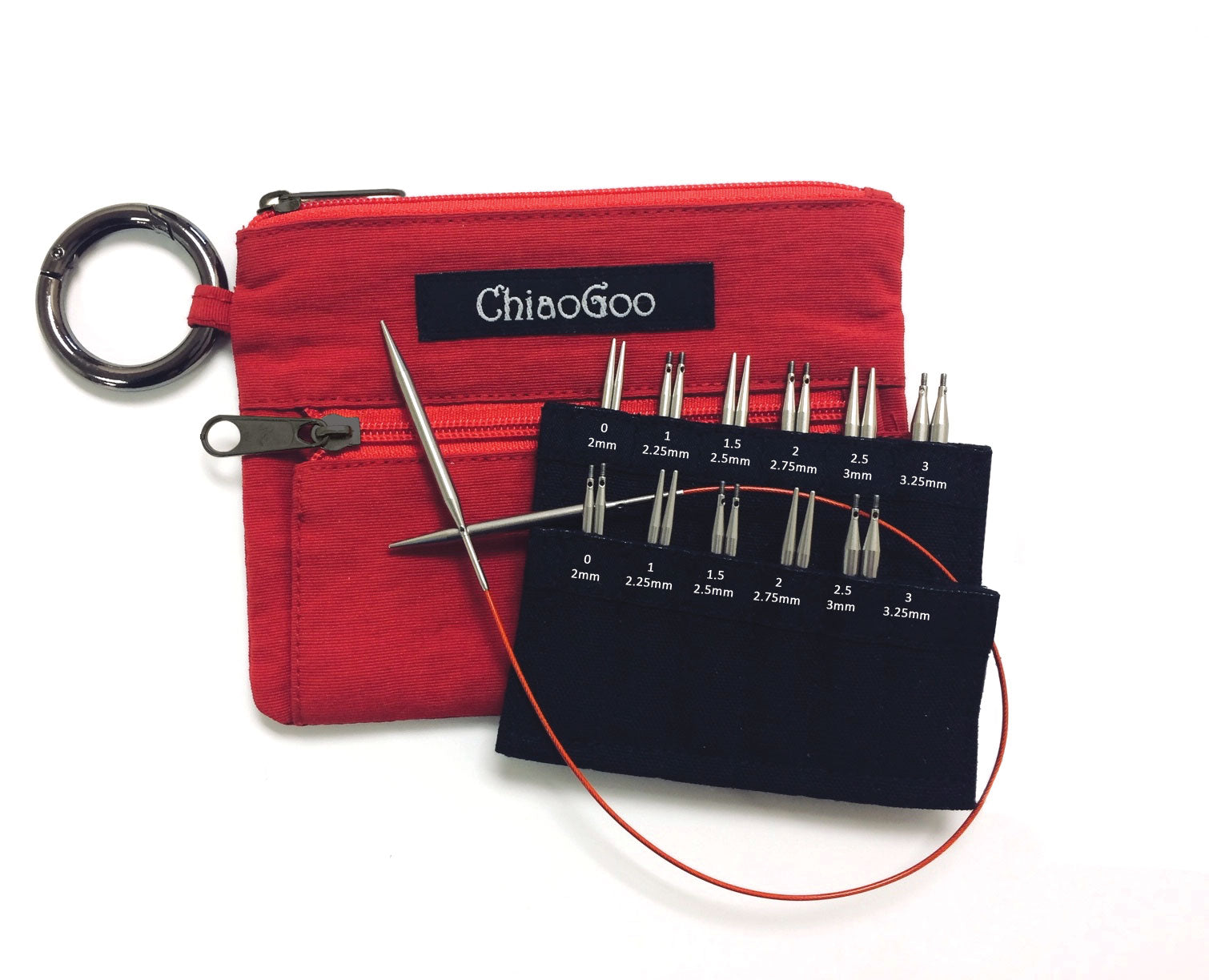 ChiaoGoo TWIST Red Shorties Interchangeable Set