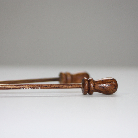 Albizia 14in (35cm) Wooden Straight Knitting Needles