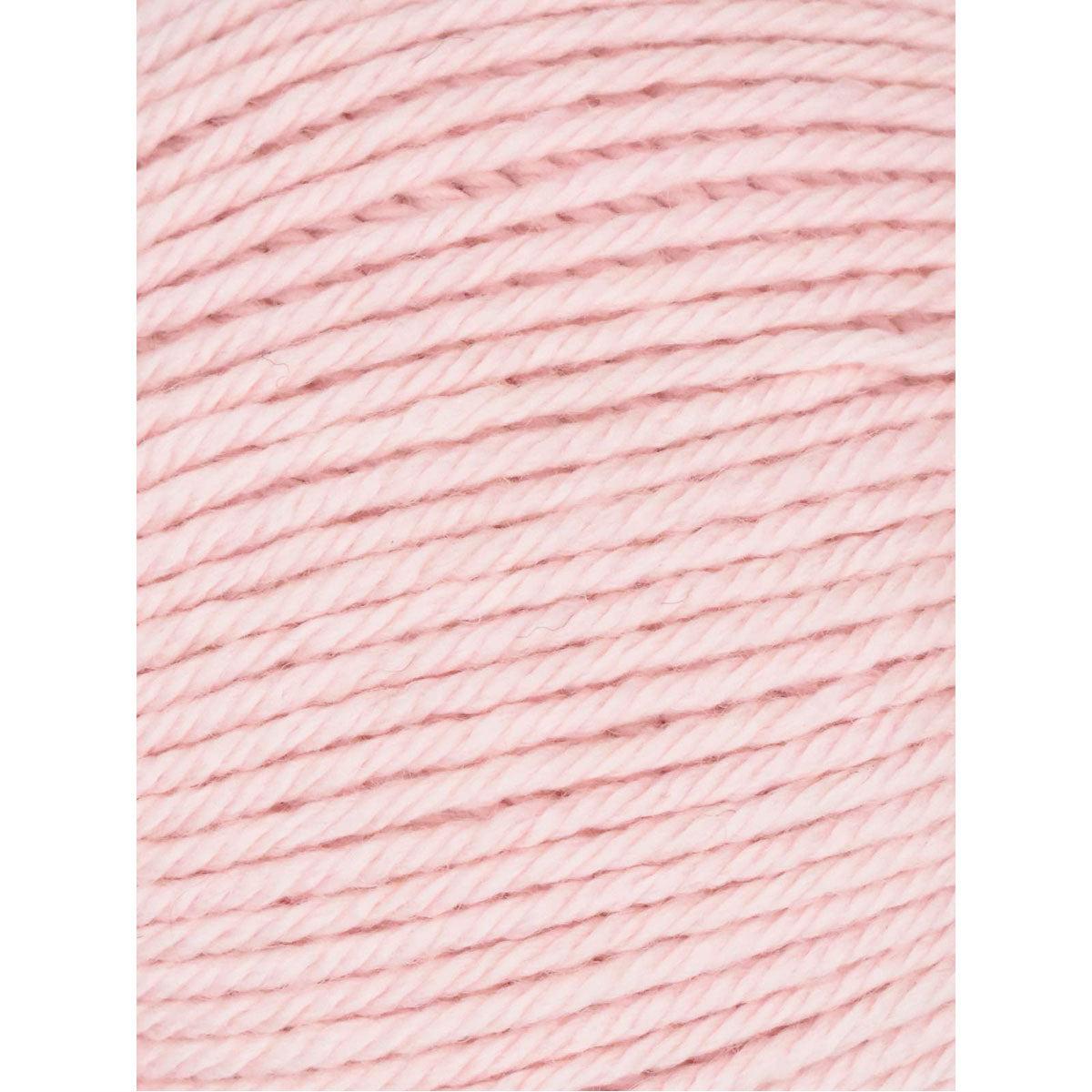 Pale pink colour swatch of yarn