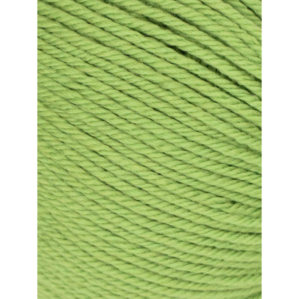 Lime green colour swatch of yarn