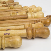 Subabul 16in (40cm) Wooden Straight Knitting Needles