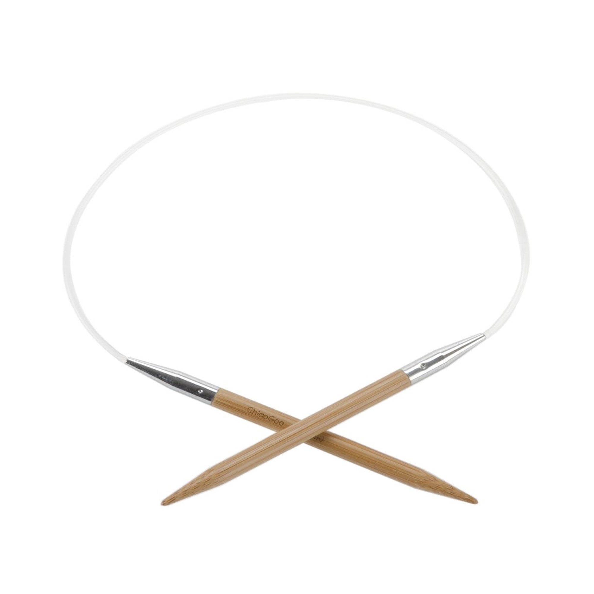 ChiaoGoo 16in (40cm) long bamboo fixed circular knitting needle