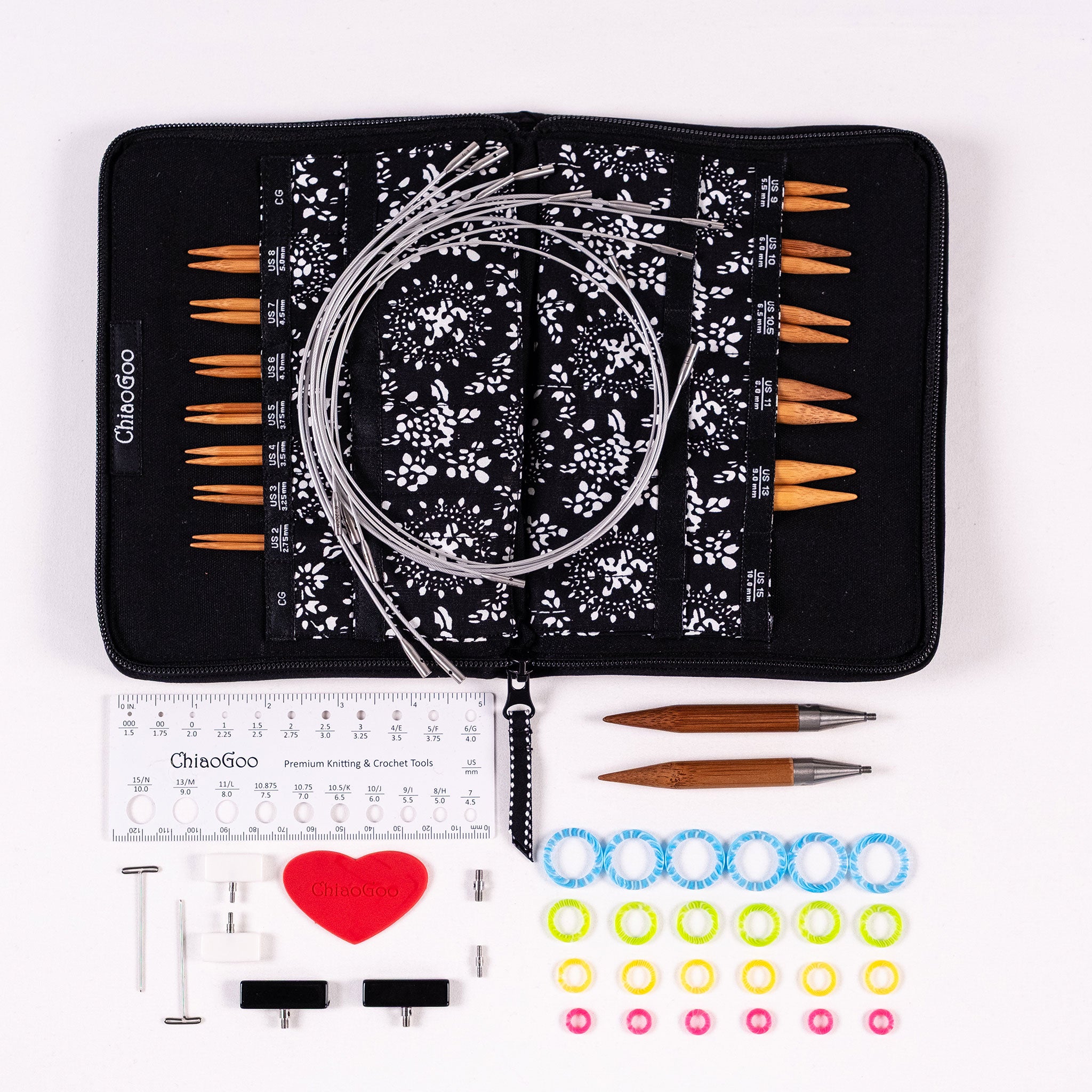 SPIN 4in Complete Set | Bamboo Interchangeable Knitting Needles
