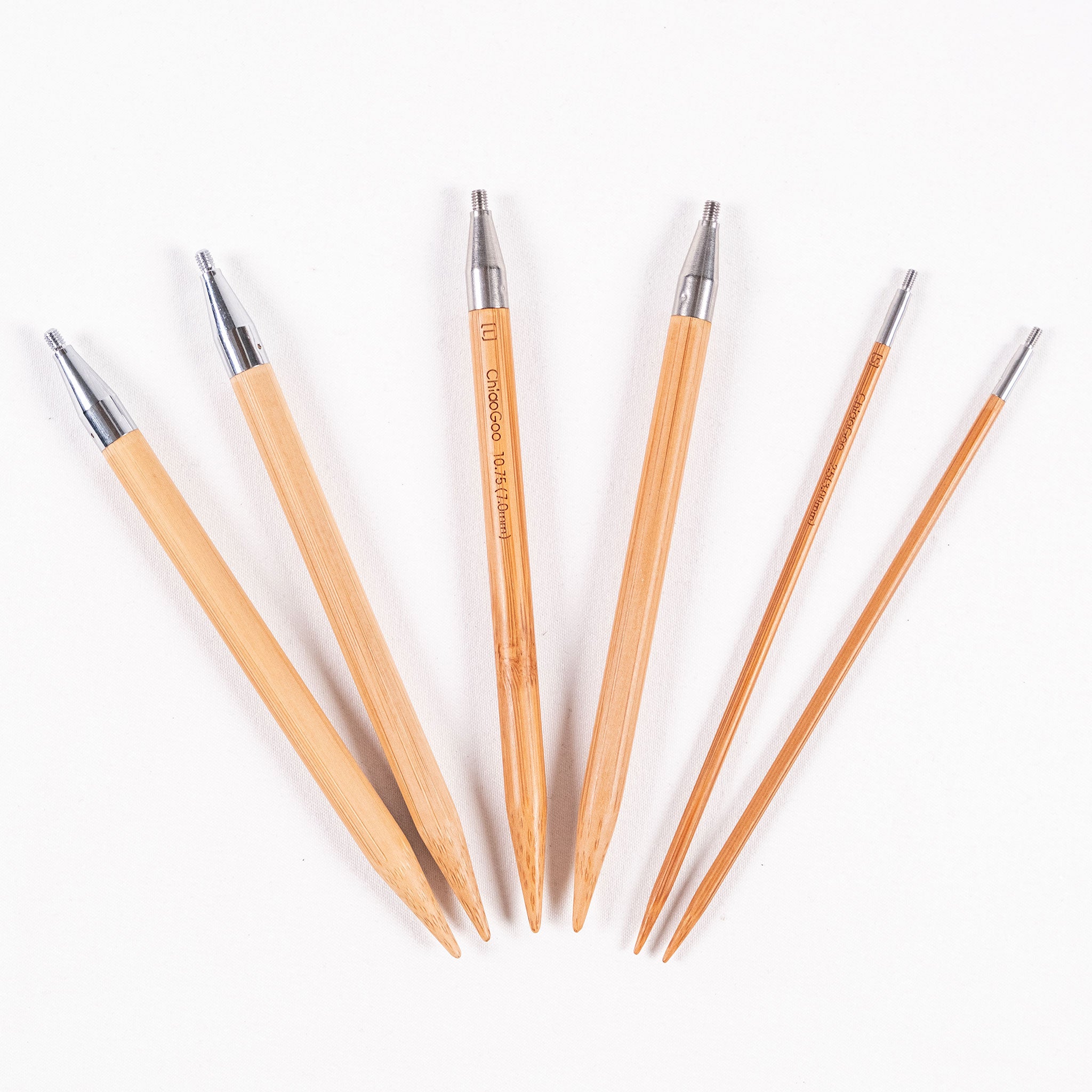 SPIN 5in Complete Set | Bamboo Interchangeable Knitting Needles