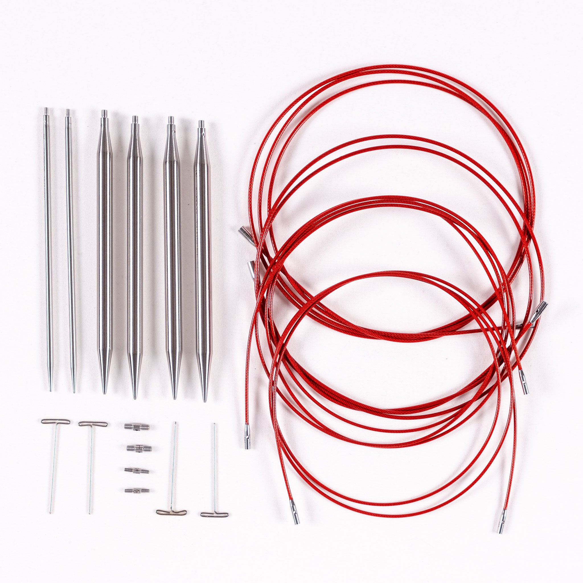 TWIST 5in Complete Set | Stainless Steel Interchangeable Knitting Needles