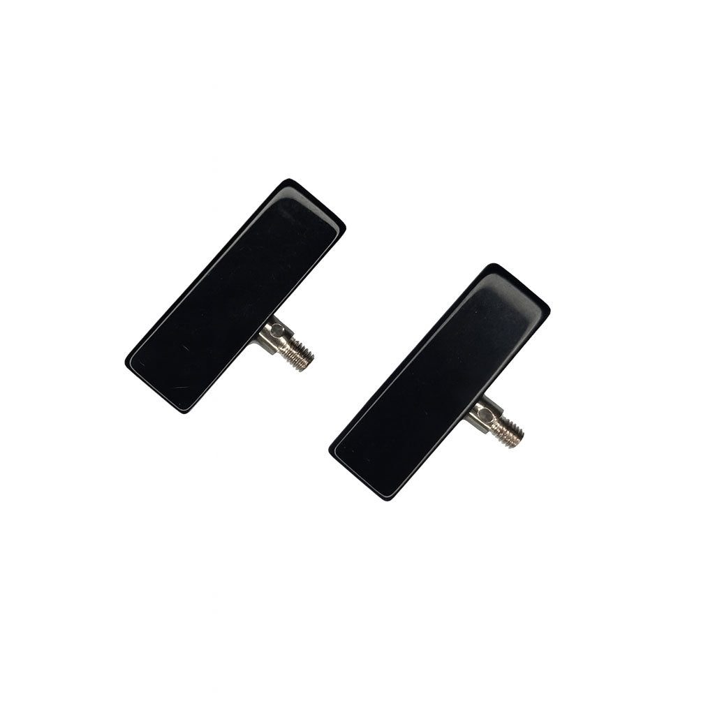 Pair of ChiaoGoo cable end stoppers, black, large