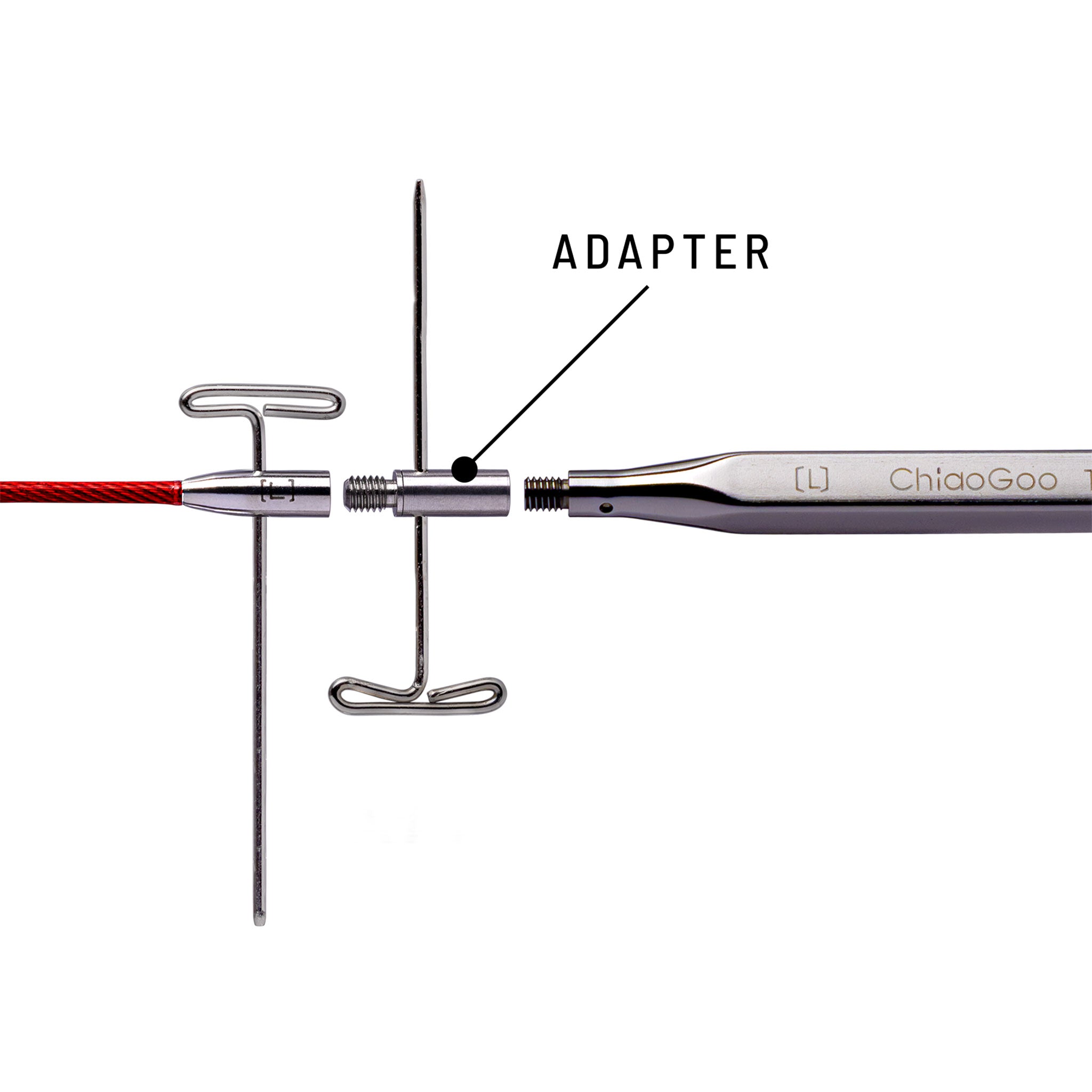 ChiaoGoo QUADS | SS Lace Tips | 5in (13cm) long