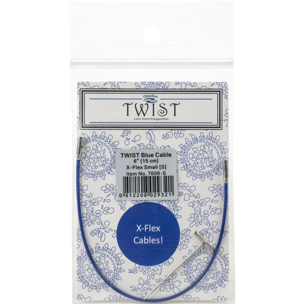 Packaged ChiaoGoo Twist X-Flex blue cable