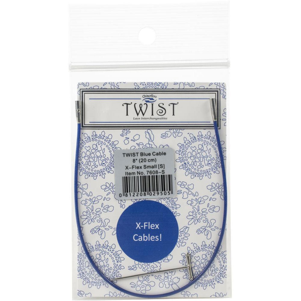 Packaged ChiaoGoo Twist X-Flex blue cable 