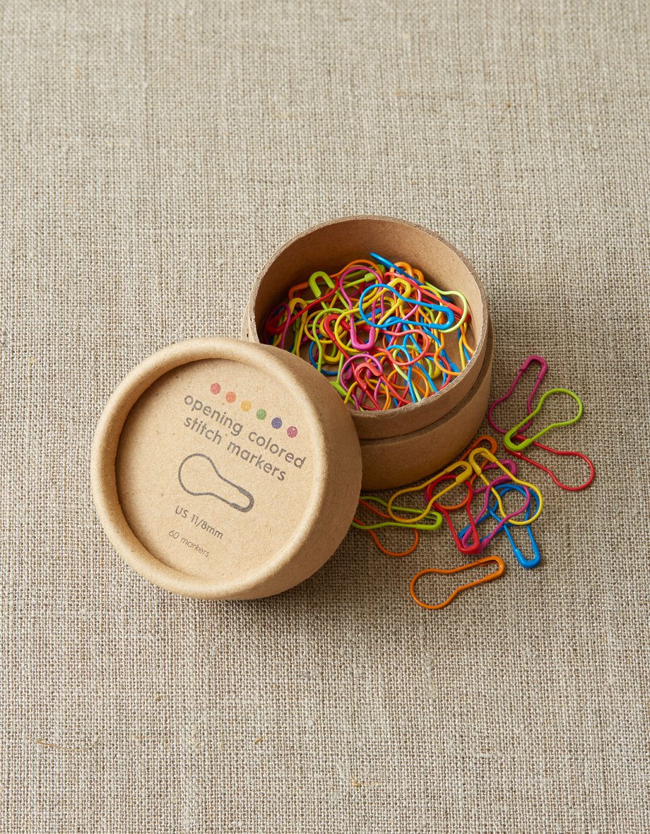 Cocoknits Colourful Opening Stitch Markers - Tub of 60