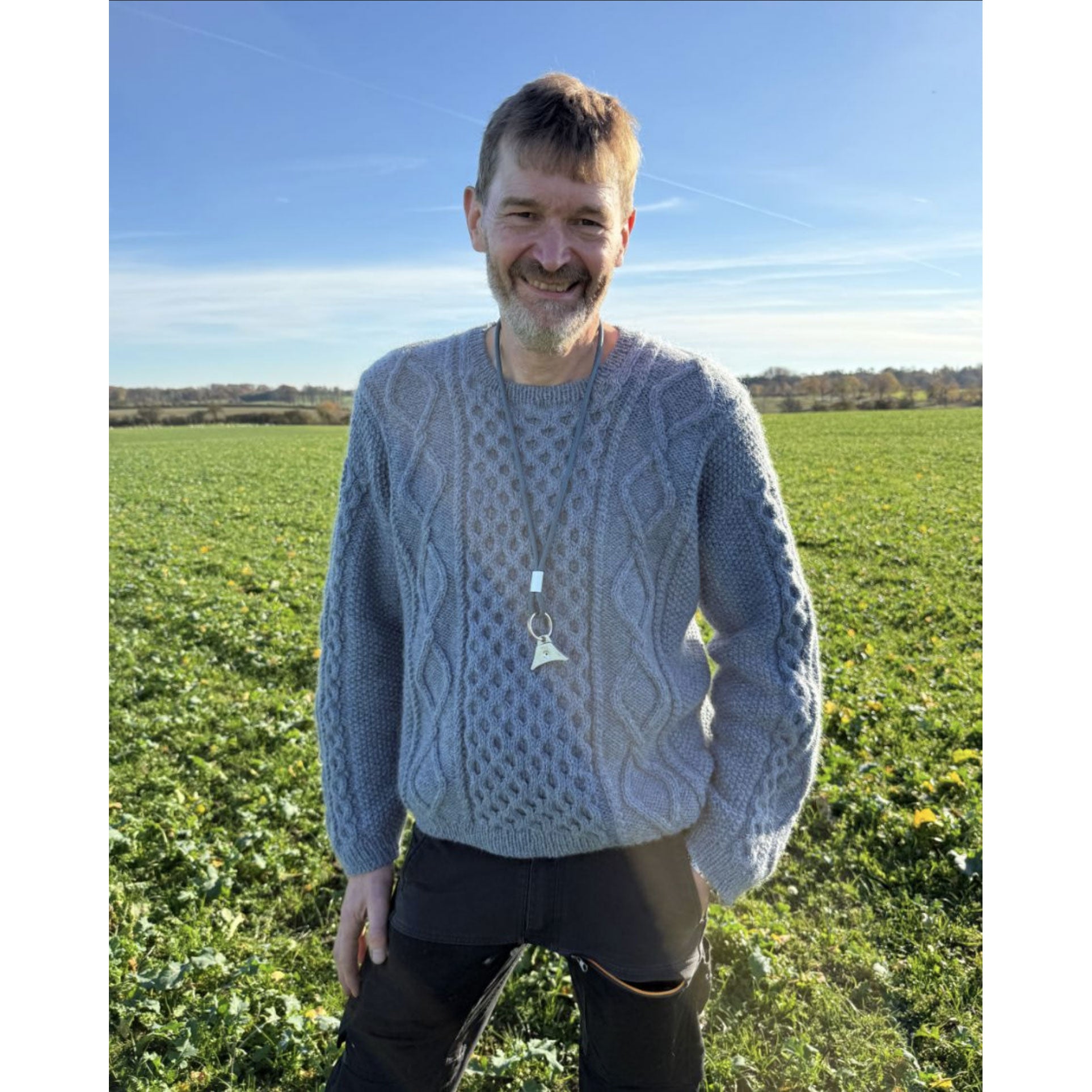 Dagmar Sweater Man | Printed Pattern