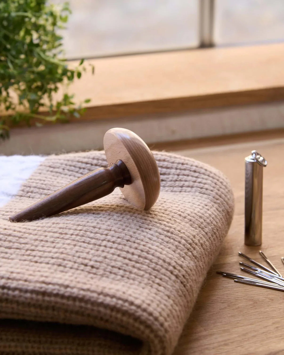 Darning Mushroom | Teak and Beechwood