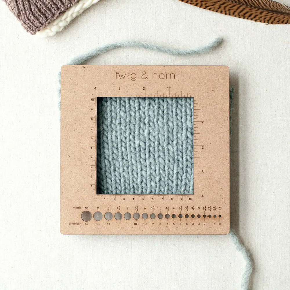 Square Gauge Ruler | Swatch Ruler | Needle Sizer