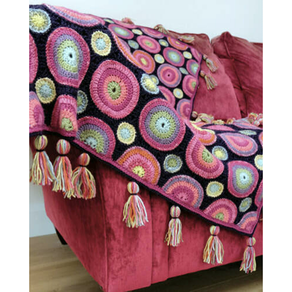 Magic Circles Crochet Blanket | Printed Pattern Booklet