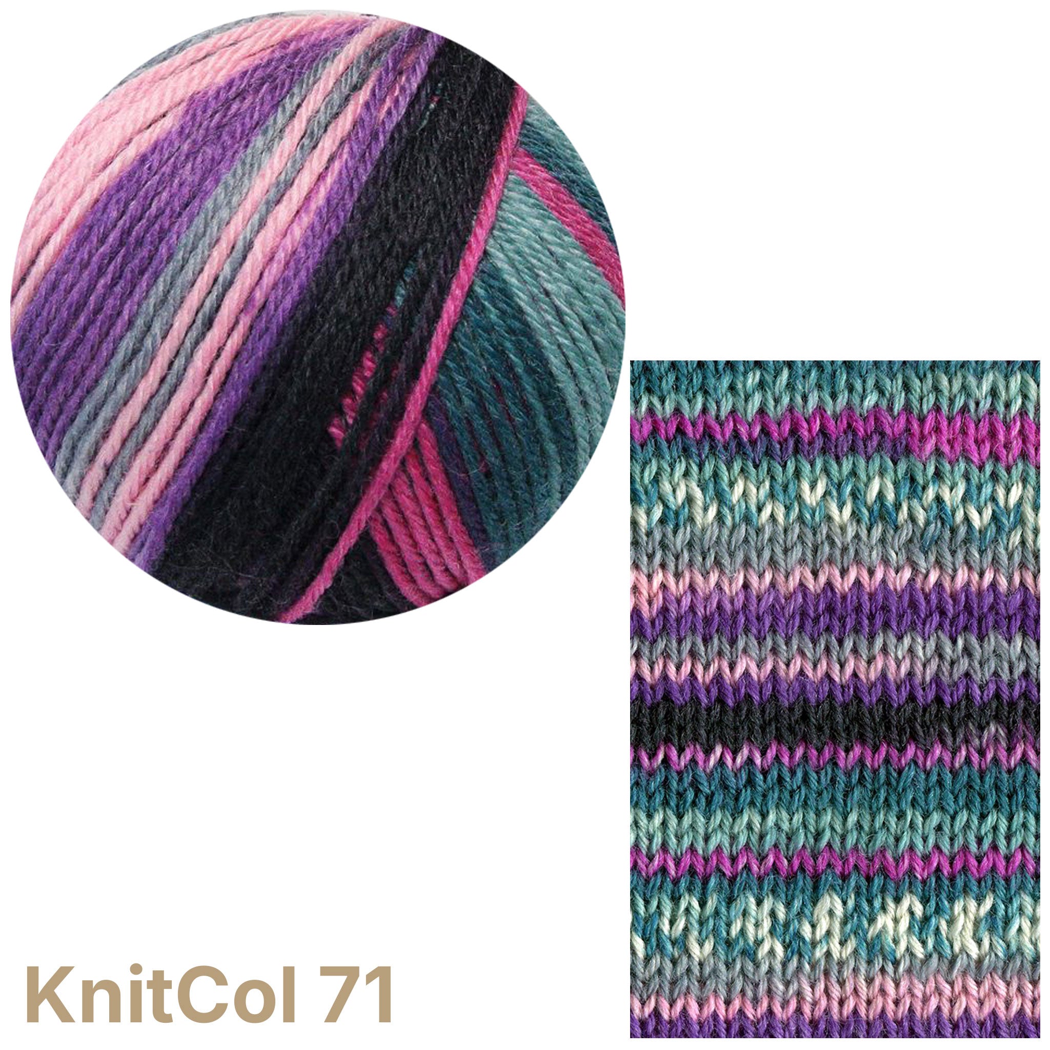 KnitCol | Self-Patterning DK Yarn