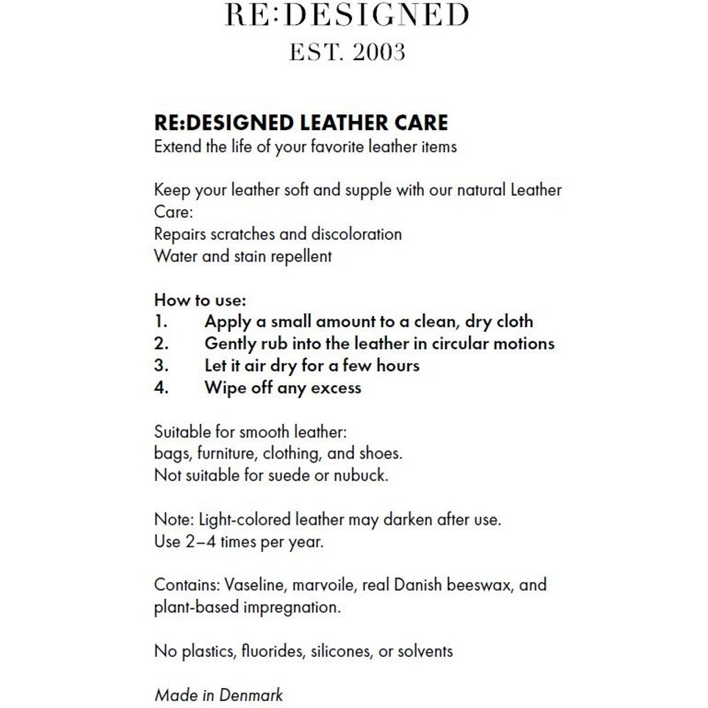 RE:DESIGNED Leather Care Balm