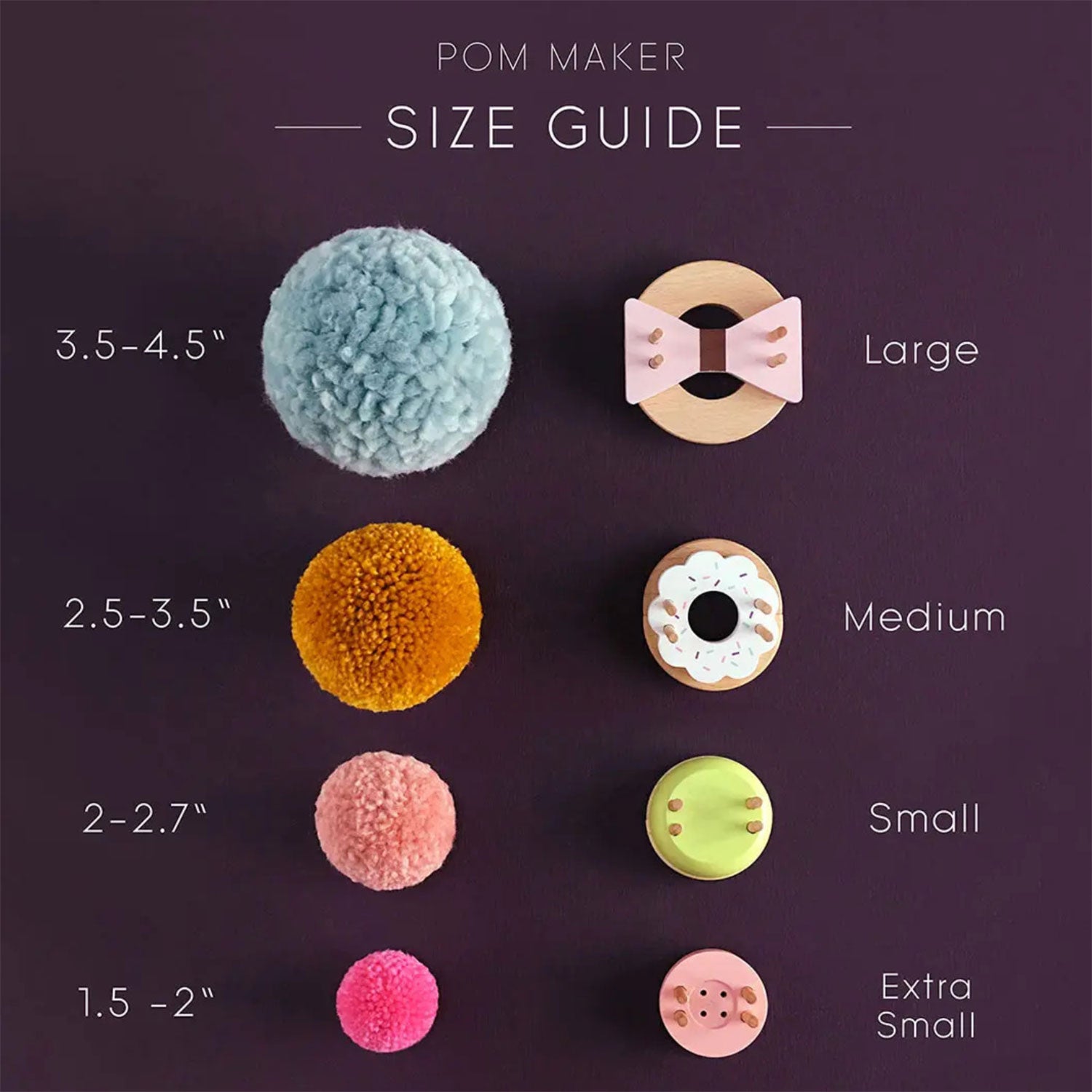 Button Pom Maker - Extra Small