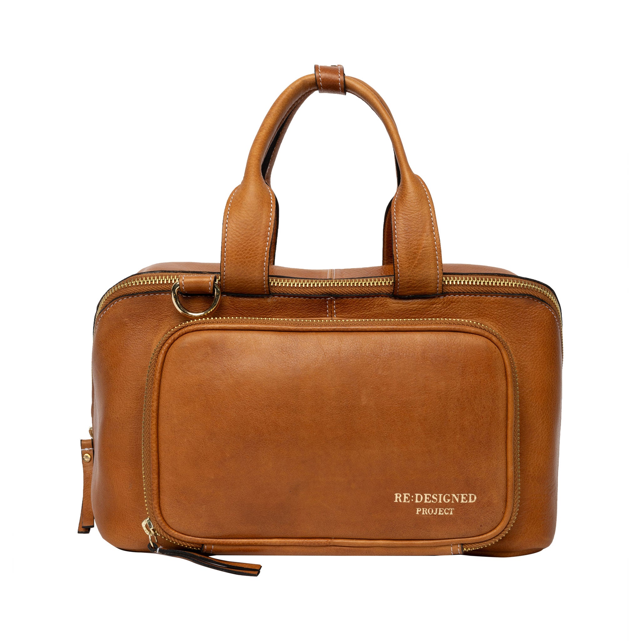 Redesigned Project 39 | Compact Leather Knitting Project Bag