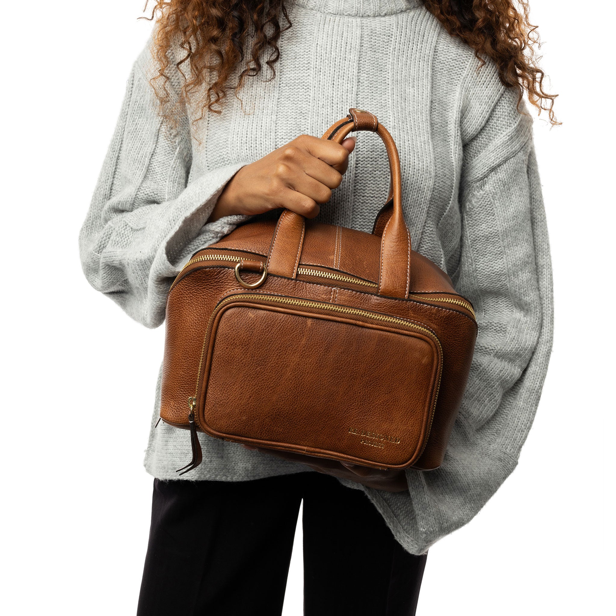 Kelly Park Studio The bag project バッグ Redesigned Project 39 | Compact Leather Knitting Project Bag
