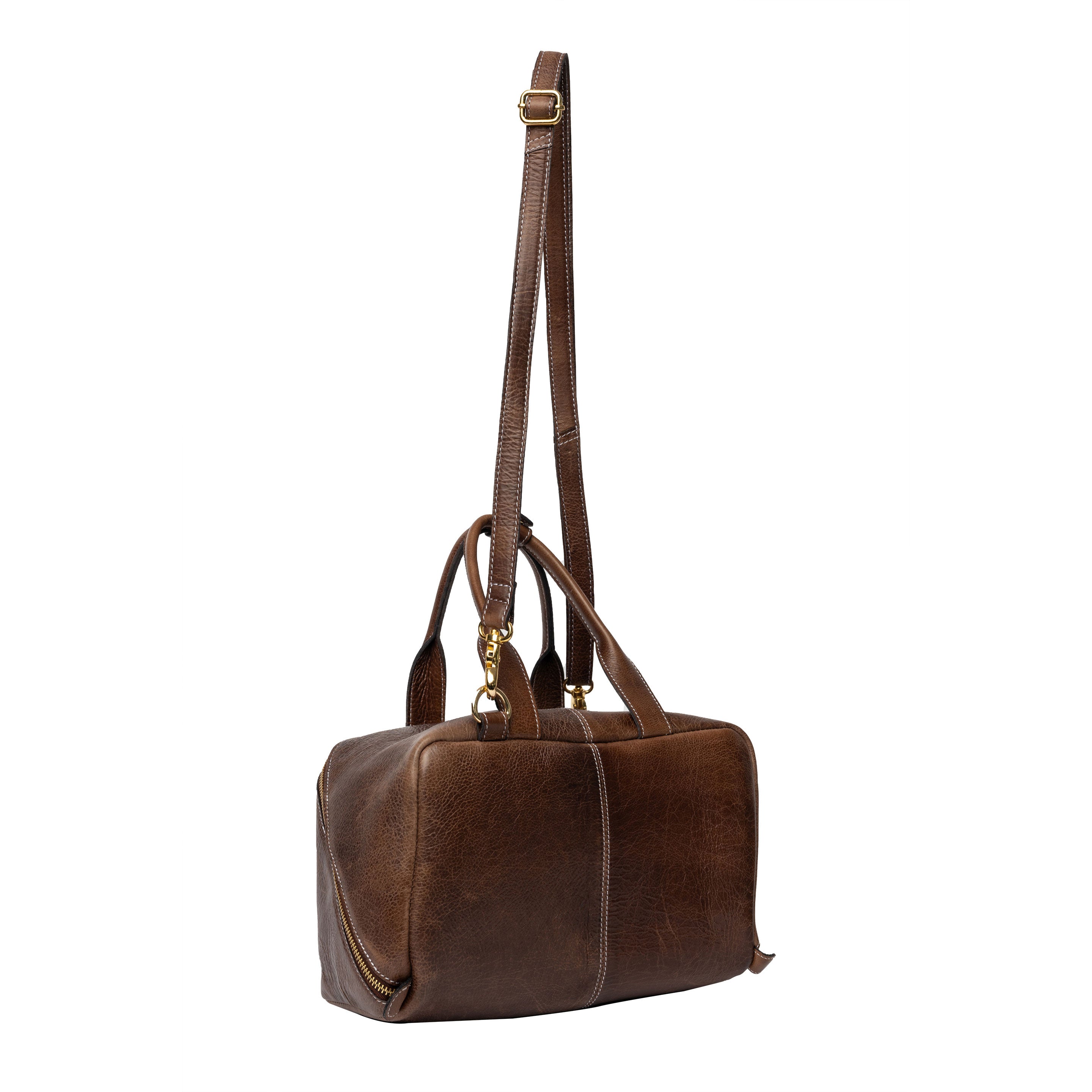Redesigned Project 39 | Compact Leather Knitting Project Bag