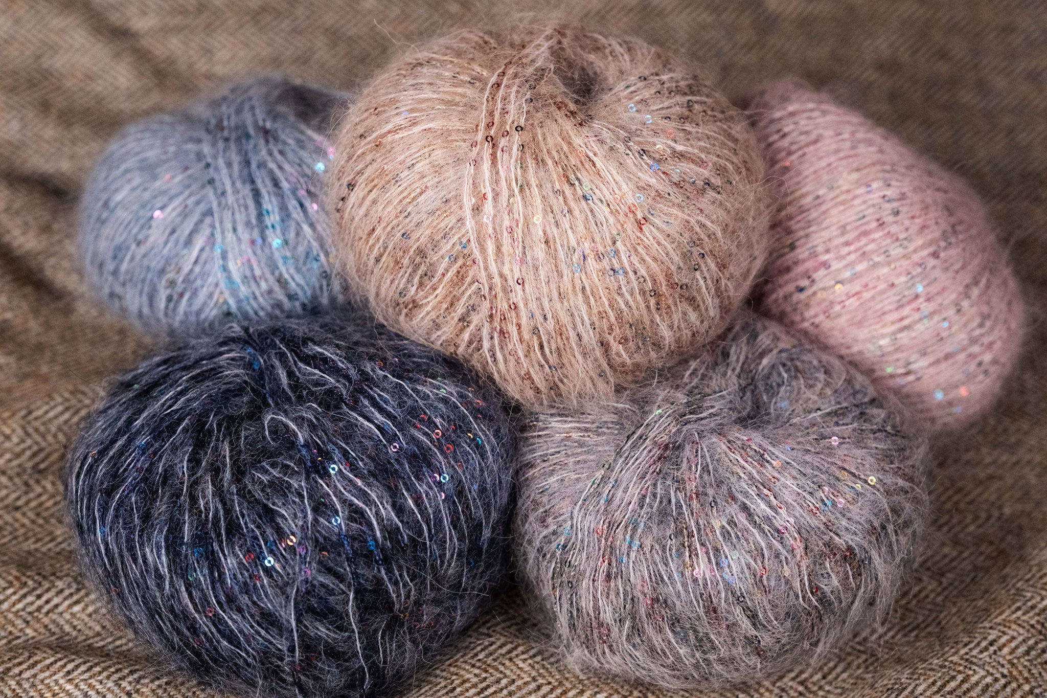 Sacher | Microsequined Mohair Alpaca Blend