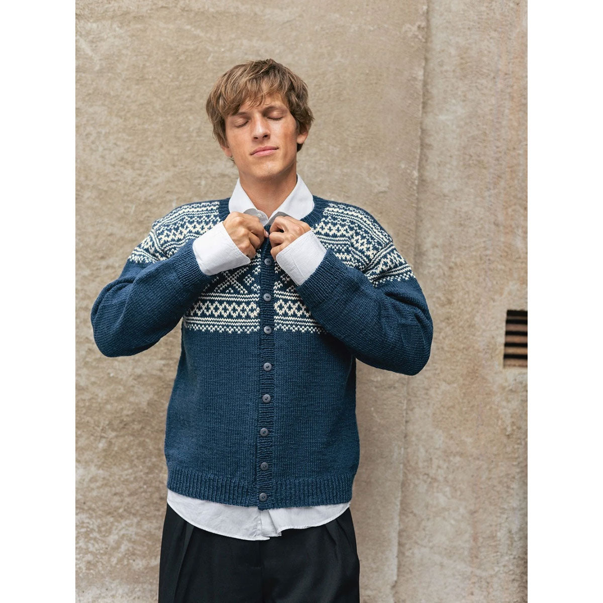 Setesdal Man's Cardigan 2510-07 | Printed Knitting Pattern