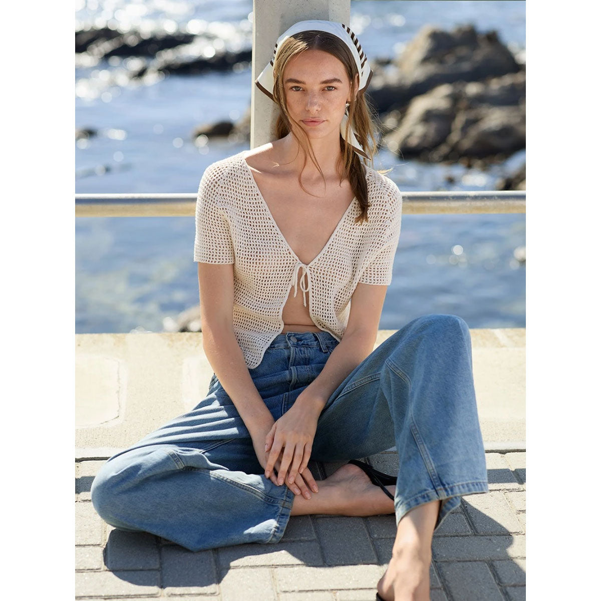Ava Blouse 2604-03 | Printed Crochet Pattern