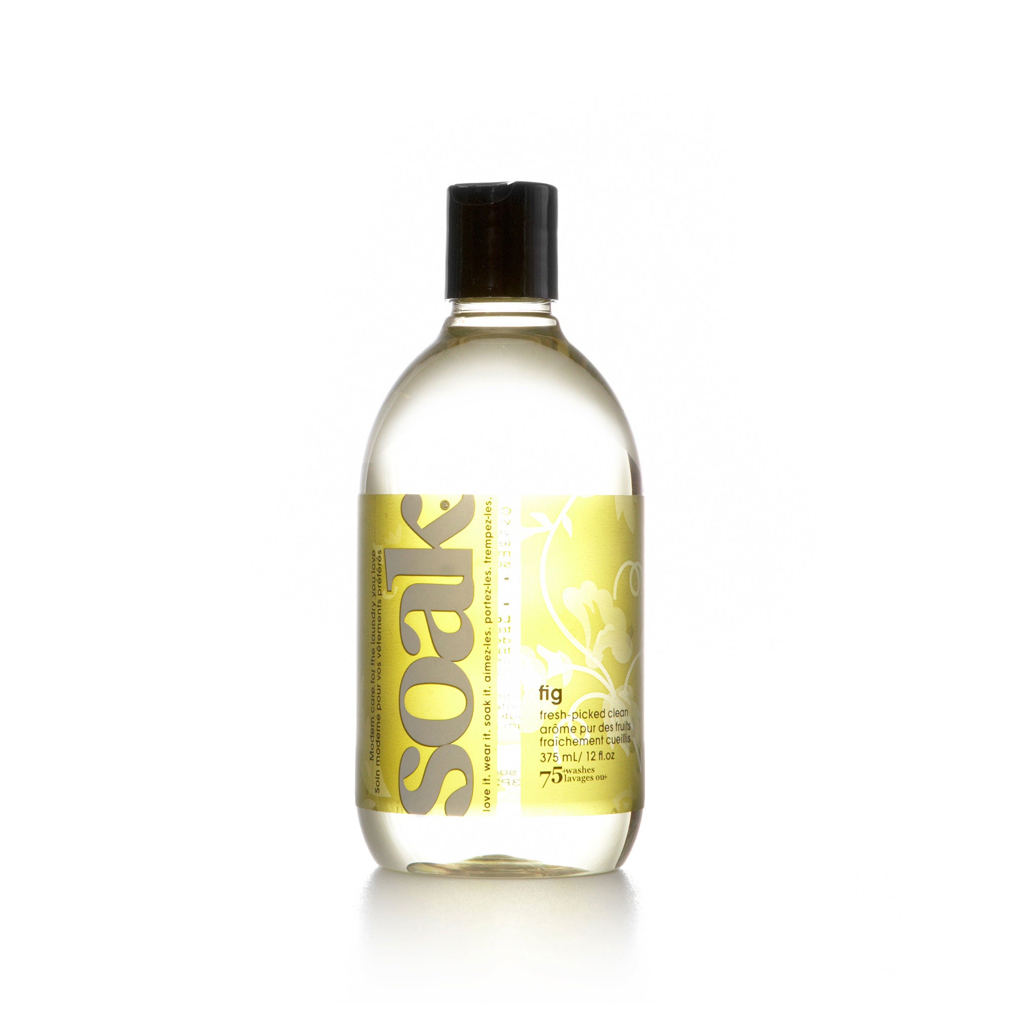 Bottle of 375ml fig fragrance Soak laundry detergent, green label