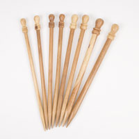 Subabul 14in (35cm) Wooden Straight Knitting Needles