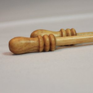 Subabul 14in (35cm) Wooden Straight Knitting Needles