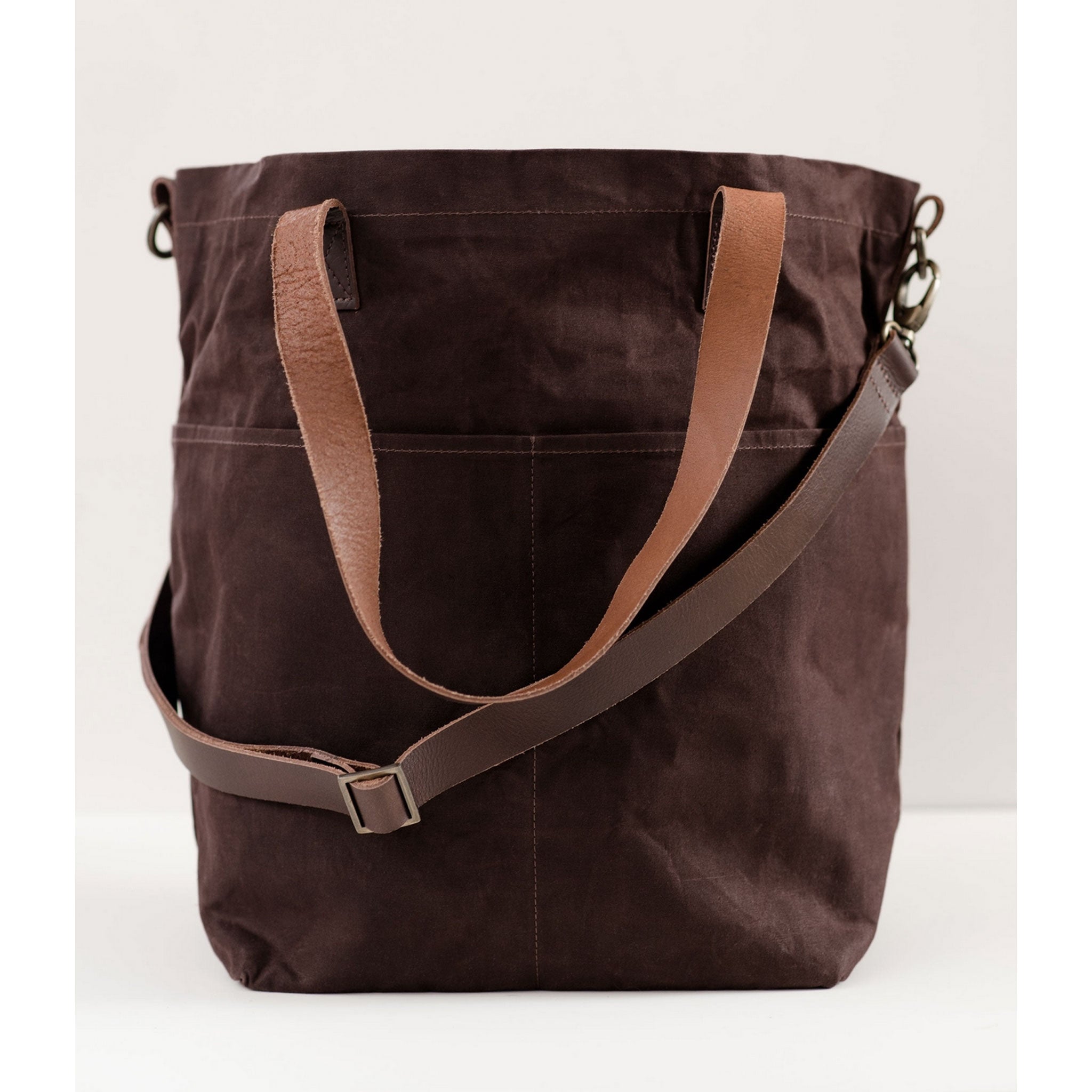 Waxed Canvas Crossbody Tote