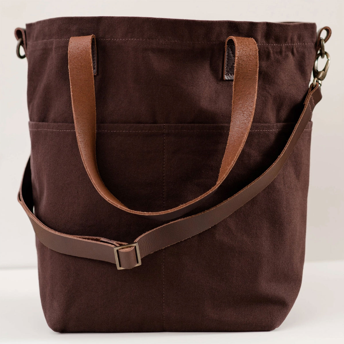 Twig & Horn Canvas Crossbody Project Tote | Knitting Bag