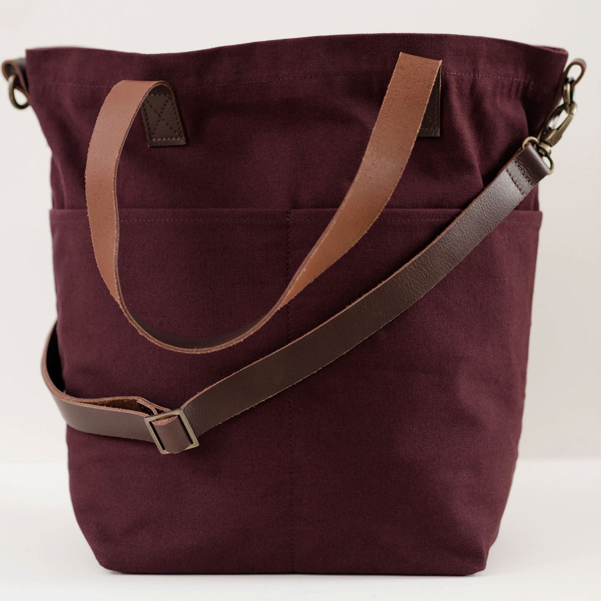 Twig & Horn Canvas Crossbody Project Tote | Knitting Bag