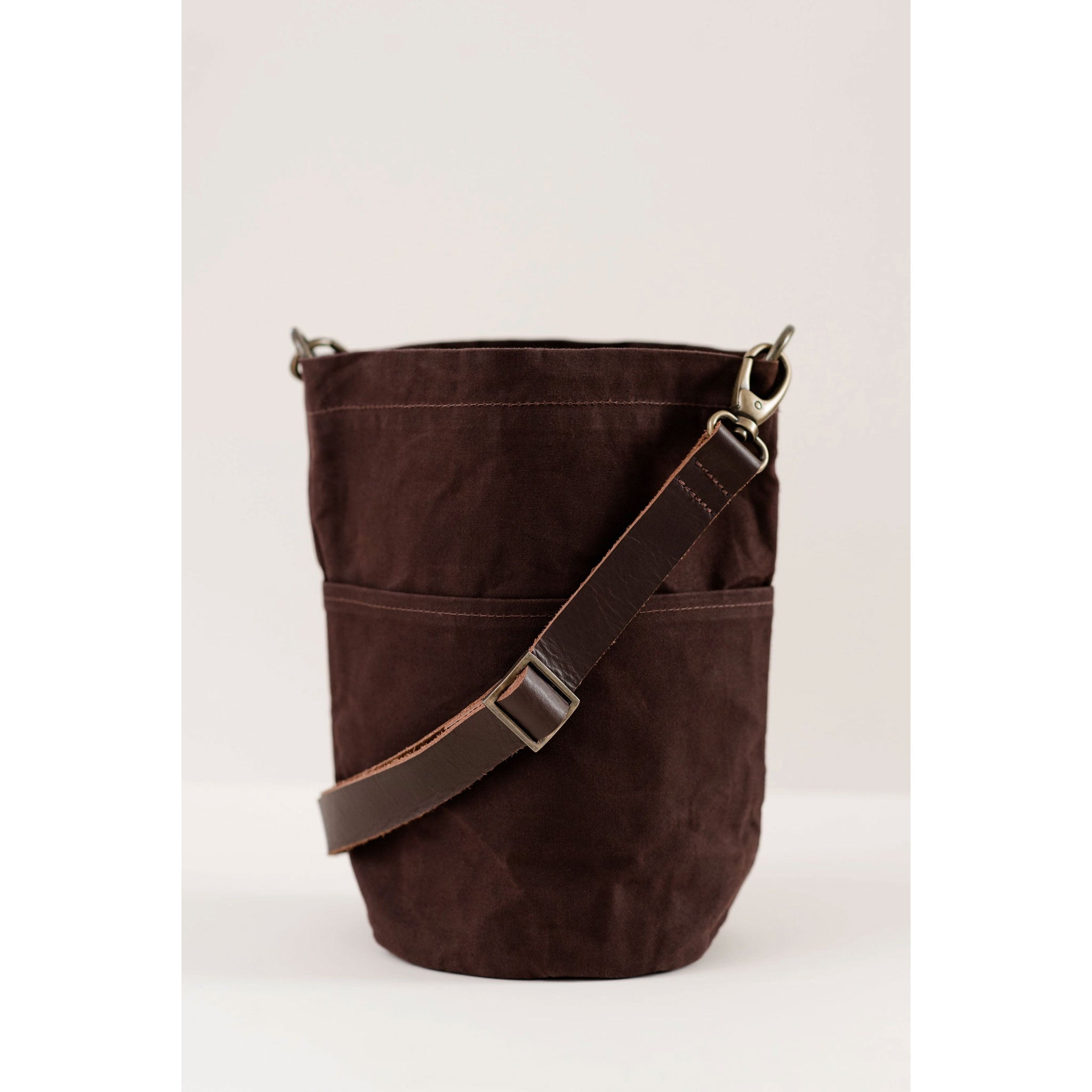 Waxed Canvas Bucket Bag | Knitter Gift
