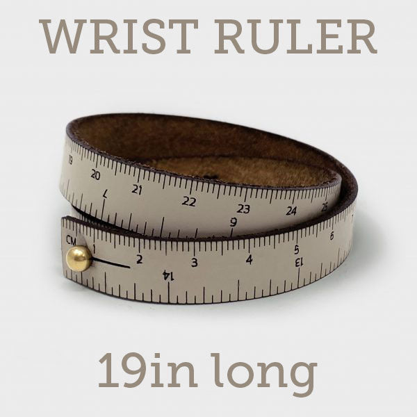 WRIST RULER | Leather Tape Measure Bracelet 19in long