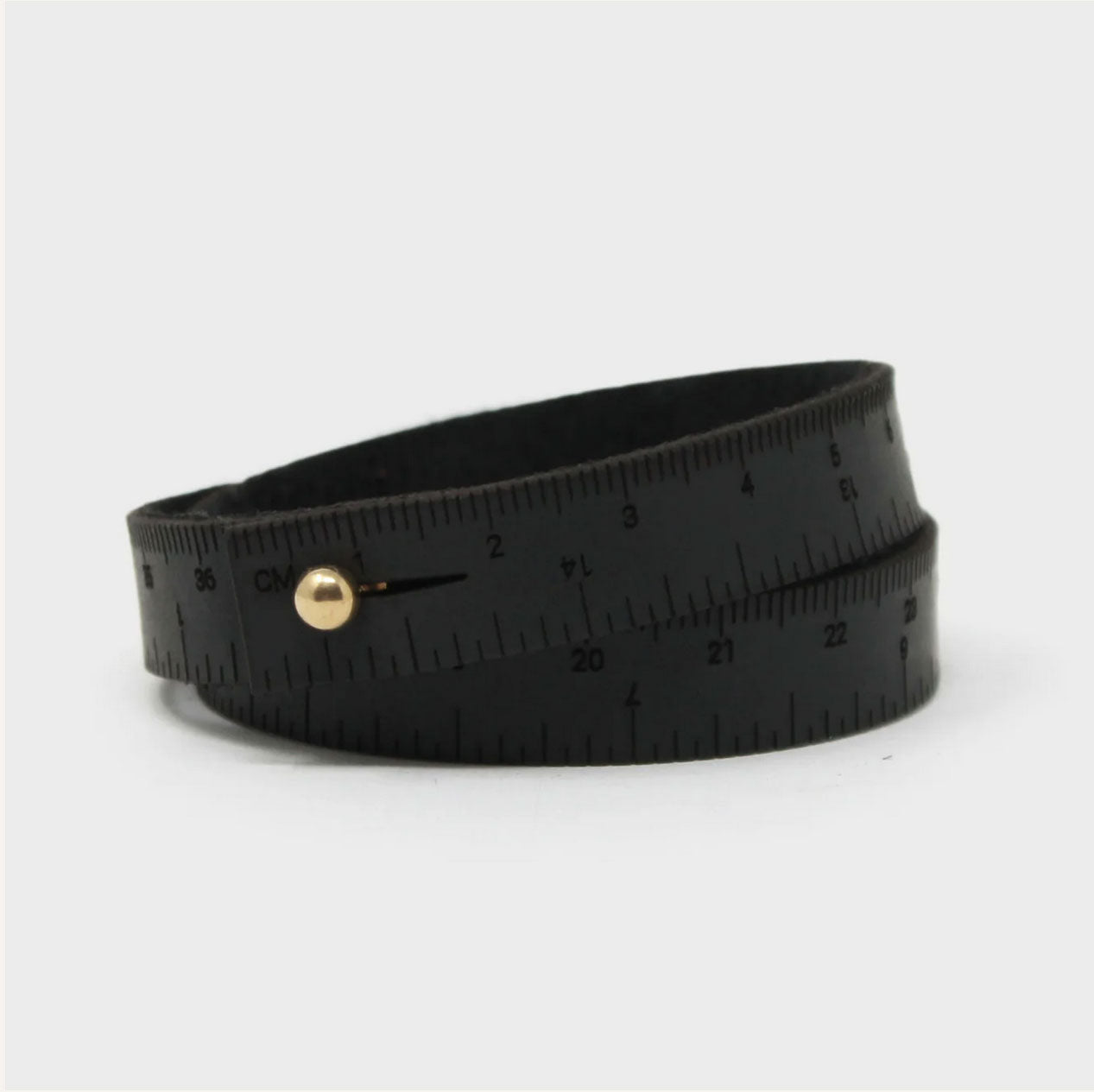WRIST RULER | Leather Tape Measure Bracelet 19in long