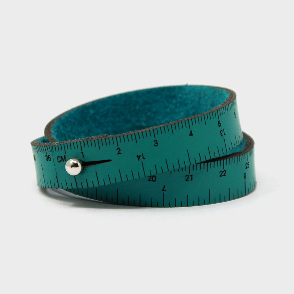 WRIST RULER | Leather Tape Measure Bracelet 15in long