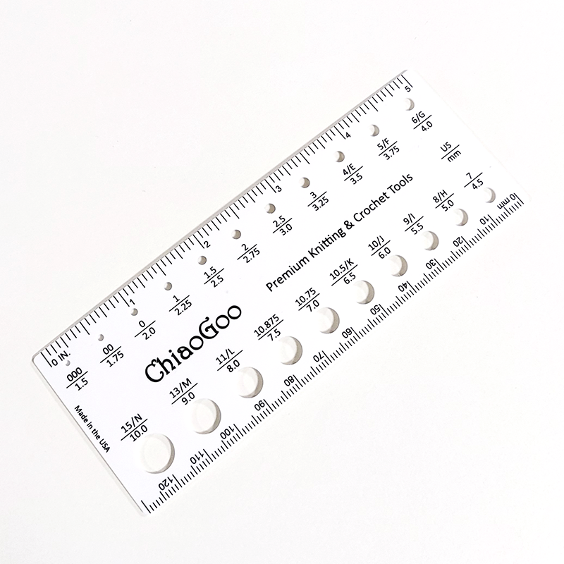 ChiaoGoo Needle Gauge - 5in long | Notion | Accessory | Gift | 1091-5